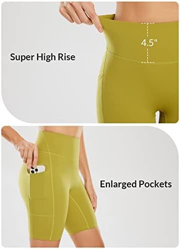 Baleaf Sweatleaf Ženska kompresija za mirijsku hlače 8 visoki stručni joga teretana Spandex Storys Bočni džepovi