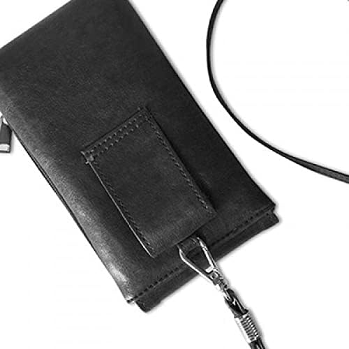 Flower Lotus Lotus cvjetni telefon novčanik torbica viseći mobilni torbica crni džep