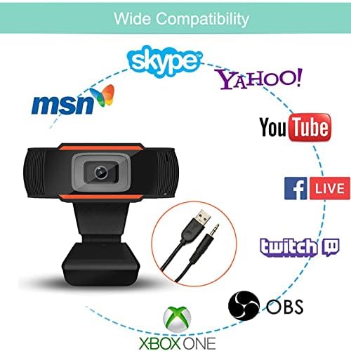 Znysmart 720p Web kamera sa mikrofonom web kamere USB utikač i reproducirajte automatsko fokusiranje Ispravljanje svjetla za streaming igranje skype youtube zumiranje
