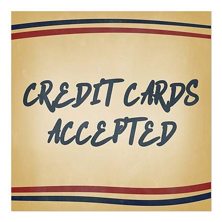 CGSIGNLAB | Kreditne kartice prihvaćene - prozori Stripes 24 x24