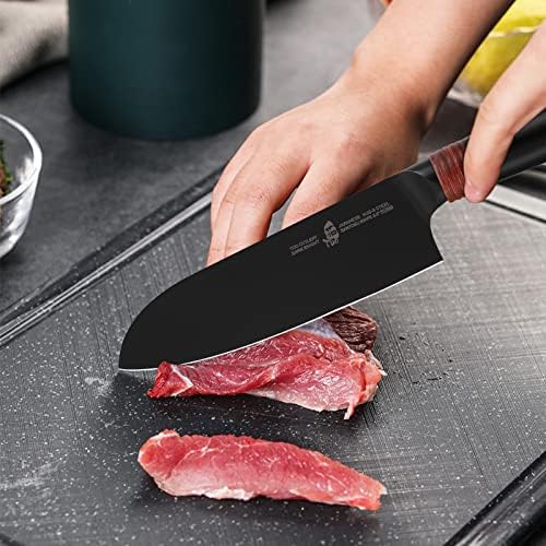 Tuo kuharski nož 8 inča & amp; Santoku nož 5,5 inča-japanski aus-8 Nerđajući čelik udoban Pakkawood