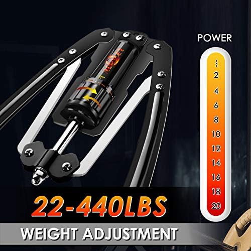 Ulalov Power Twister Arm vežbač, oprema za vežbanje prsa, obuka snage podesivi hidraulički pritisak 22-440klbs