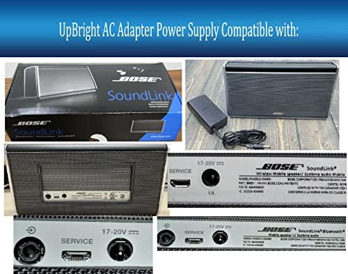 UpBright 17V 1a AC Adapter kompatibilan sa Bose SoundLink II 404600 Bluetooth mobilnim zvučnikom 357550-1300 330001-1310 719694-1310 343641-1310 S017ru1700100 S024FM1700100 319972-003 S017FM1700100 snaga