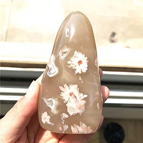 Binnanfang AC216 prirodni trešnje cvijet agate kvarcne kristalne slobode Izliječenje kamenja prikazuje