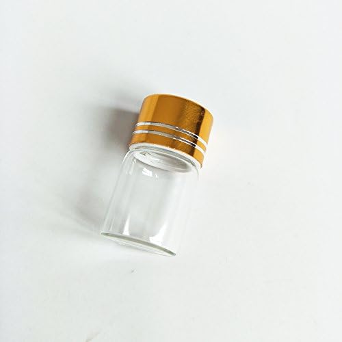 10kom 16x26mm Tiny Mini male prozirne bočice staklene bočice 2.0 ml 1/2 Dram sa Caps Gold