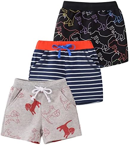 Tlaenson Toddler Boys Ljetne pamučne kratke hlače sa džepom, ležerne prilike za bebe Active