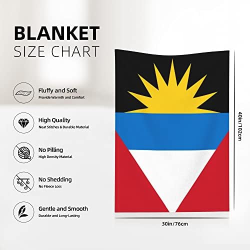 QG ZZX Zastava Antigve i Barbuda Baby Blaket za dječake Dječji krevetić sa pokrivačem