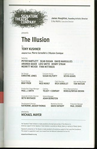 The Illusion, Off-Broadway Plakat + David Margulies, Henry Stram, Finn Wittrock, Lois Smith