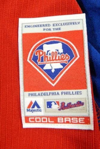 2014-15 Philadelphia Phillies Hugo Arrocha 27 Igra Rabljena Crvena Jersey St BP 44 609 - Igra Polovni MLB dresovi