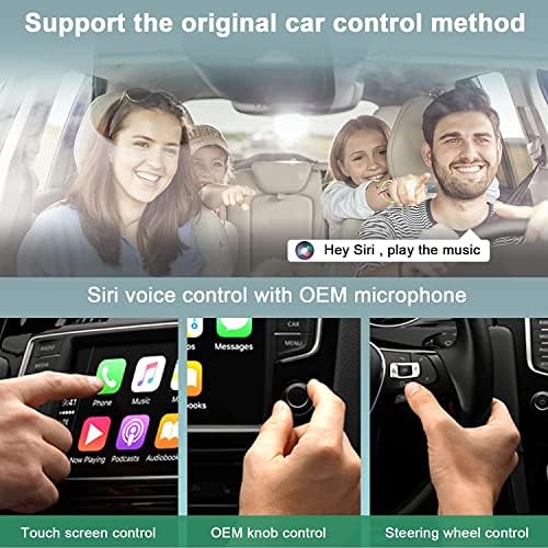 Ssuca CarPlay Wireless Adapter za fabriku Wired CarPlay 2023 Upgrade Plug & Play Wireless CarPlay Dongle pretvara žičanu na bežičnu brzu i jednostavnu upotrebu za automobile iz 2015 & iPhone iOS 10+