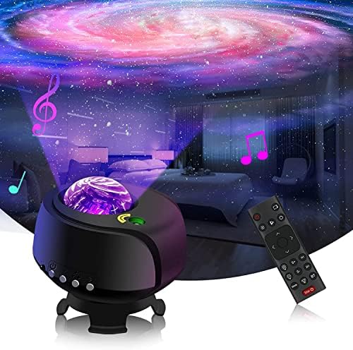 Najveće područje pokrivenosti Galaxy Lights projektor 2.0, Fliti Star projektor, sa promjenom oblika maglina i galaksije Galaxy Night Light