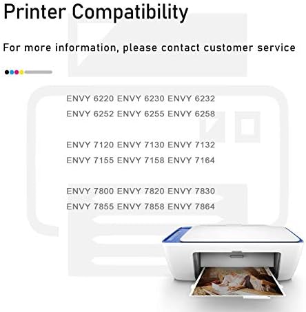 QINK prerađeni kertridži sa mastilom zamena za HP 64xl boja visokog prinosa za HP Envy Photo 6252 6255 6258 7155