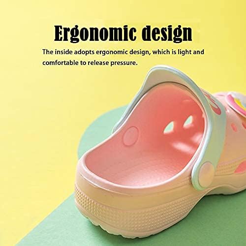 kejinsge Little Kids Unicorn tuš Slide Slide sandale neklizajuće ljetne papuče lake cipele