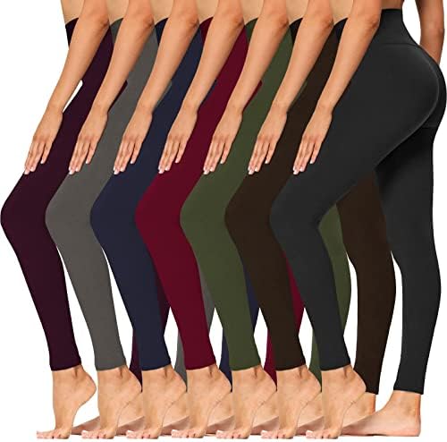 Syrinx 7 pakovanje Visokih struka za žene - Buttery Mekani temmijski tempija joga hlače za vježbanje