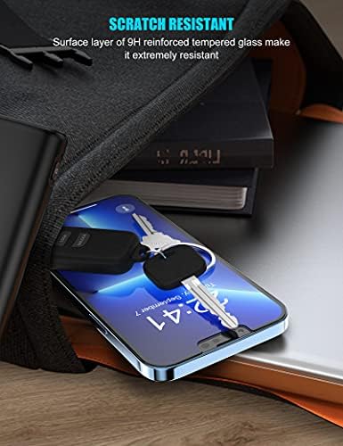 Ninleri 2 paketa kaljenog stakla zaštitnik ekrana kompatibilan sa iPhoneom 13 Pro Max 6.7 inch-Premium HD 9h Film tvrdoće sa alatom za poravnavanje
