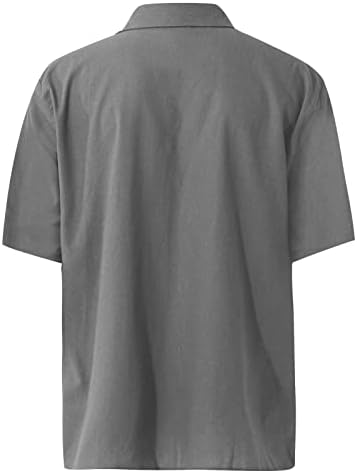 Flekmanart Muške Prozračne Štampane Pollover Modne Revere Na Plaži Bluze Za Odmor Slim Fit Havajska Kratka Rukava T Shirt