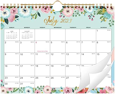Kalendar 2023-2024-Jul. 2023-decembar. 2024,18-Mjesečni kalendar 2023-2024, 11 x 8,5, Dvožično vezivanje + viseća