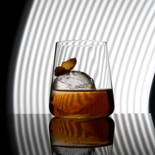 Prodavnica oznaka | Luxe naočare za degustaciju Set od 2 / 8oz / moderna kolekcija Barware-a / parovi sa čašama za piće i hladnjakom | prepoznatljive staromodne naočare / Whisky Bourbon Scotch