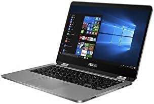 ASUS VIVOBook Flip 14 tanka i lagana 2-in-1 laptop, 14 FHD dodirni ekran, Intel Pentium Silver N5030 procesor, 4GB RAM-a, 128GB Storage, Windows 10 Početna u režimu, svijetlosiva siva, prstiju, J401MA-ES21T