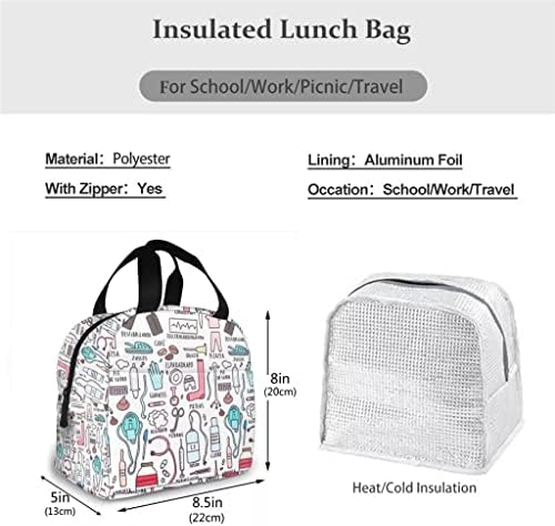 Seijy putna torba izolovane torbe za ručak žene Cartoon Print food Case Cooler topla Bento kutija za dečiju kutiju za ručak za školu