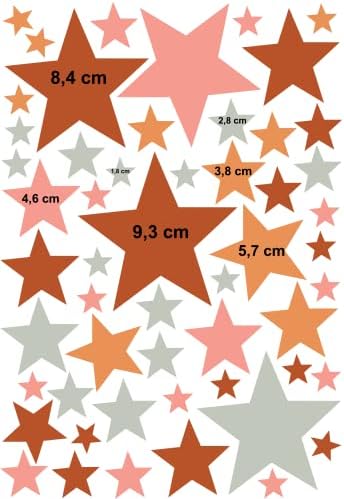 Star Wall naljepnice za djecu zid naljepnice Stars Set Decor Peel i Stick uklonjivi oblik