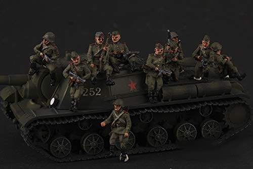 FLOZ Drugog svjetskog rata Sovjetske Crvene armije 10 zeleni vojnici brojke samo tenk nije uključen 1/72 Resin 10 brojke model Set