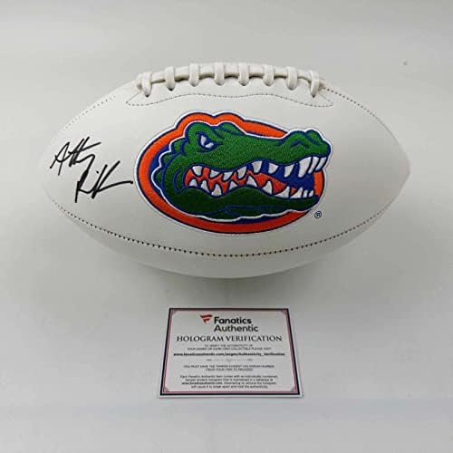 Potpisani / potpisani Anthony Richardson Florida Gators Logo Fudbalski Fanatici COA-Autogramed College Footballs