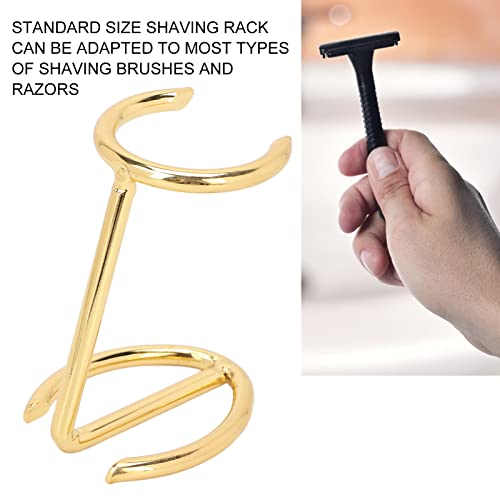 Stalak za četke za brijanje prijenosni sigurnosni stalak za brijanje od zlatne legure standardne veličine za muškarce Save Space Shave Set