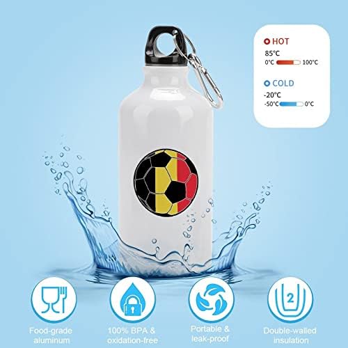 Belgija nogometne sportske aluminijske boce prijenosne sportske boce sa karabinom i zapletom