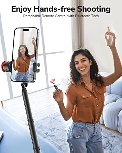 CAFELE Selfie stativ, proširivi stalak za stativ za telefon sa odvojivim Bluetooth daljinskim upravljačem, stalak za stativ od 7,68-31,5 inča za iPhone 13/12/11 / XS MAX / X / 8 / 8 PlusSeries, Galaxy S10 / S9 / S9 Plus,više serija