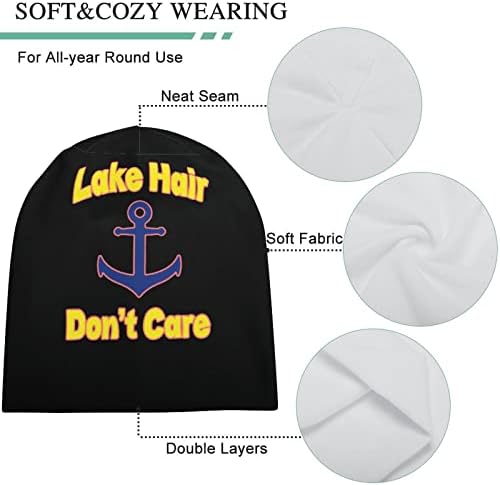 Jezero za kosu nije zabrinuta Beanie Cap Mekana topla pulover kapu s lubanjem za spavanje za