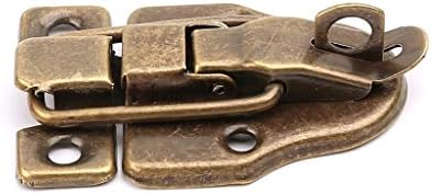 LGQIG Vintage Toolbox Lock Antique Metal Buckleu kofer kućište Predstavljanje zaključavanja HASP zasun Nameštaj