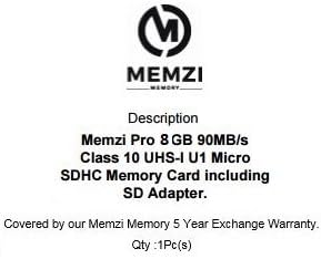 MEMZI PRO 8GB 90MB/s C10 memorijska kartica sa SD adapterom za Huawei Honor Note 10, pogledajte 10, Igrajte, 9 Lite, 9, 9N, 9i, 7A, 7C, 7S, 7x mobilne telefone