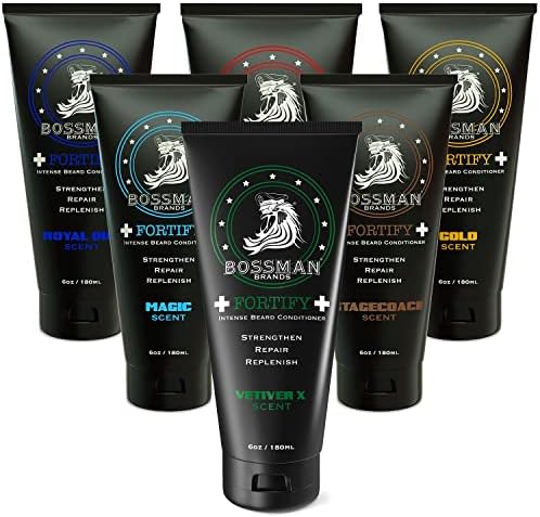 Bossman regenerator za bradu Variety Pack-omekšivač i hidratantna krema za njegu brade za muškarce-krema i losion za bradu - proizvedeno u SAD - 6 mirisa