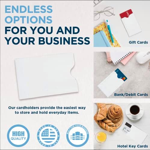 500 navlake za držač ključ kartica Guardian-prazne rukave za kartice-koristite kao navlake za kreditne kartice, držače za poklon kartice ili koverte za hotelske ključne kartice – navlake za držač poklon kartica za pisanje i štampanje