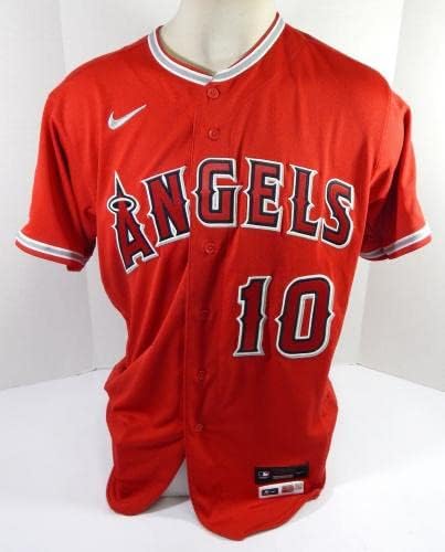 2022 Los Angeles Angels Juan Lagares 10 Izdana igra Pos rabljeni crveni dres 46 DP6 - igra Polovni MLB