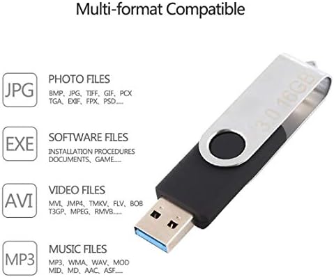 LuokangFan llkkff Computer Computer Skladištenje 16GB Twister USB 3.0 Flash disk USB fleš uređaj