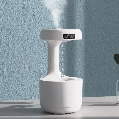 Antigravitacijski ovlaživač vode, 2 načina & quiet Cool Mist ovlaživač sa svjetlom, ovlaživači zraka za radnu površinu spavaće sobe, ovlaživač sa Protustrujom kapi vode
