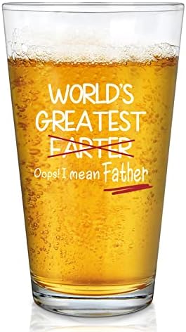 DAZLUTE Funny otac pokloni Tata pokloni, najveći svjetski prdež mislim otac pivo staklo pokloni od kćeri sina,