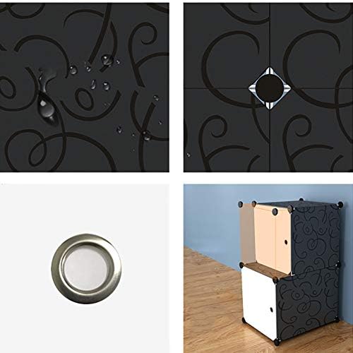 Prijenosni DIY ormar za ormar, plastični modularni organizator kocke sa vratima sa vratima idealna