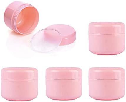 30ml Okrugli propuštao papir plastični ružičasti spremnici ružičasti poklopci za pohranu šminke za