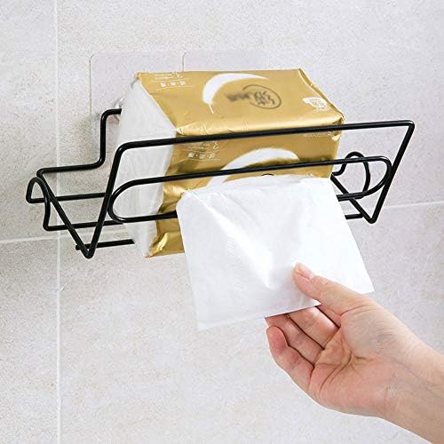 Yuanflq Wall-montirani toaletni papir za peškir sa kukama, udarci, besplatna željezna kuhinja kupatilo papirnati ručnik separator za ručnik tkiva stalak za kupatilo privjesak