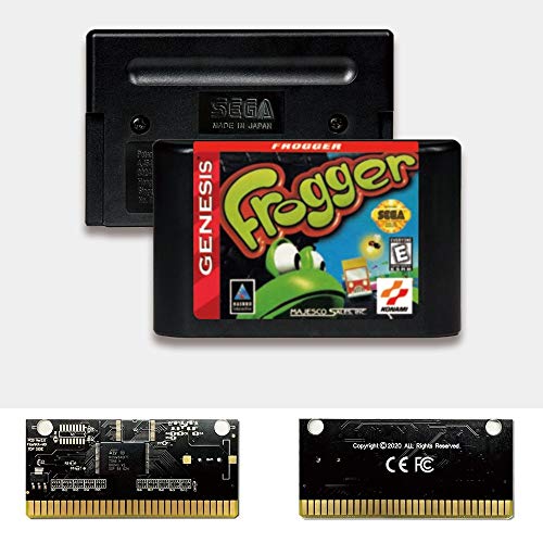 Aditi Frogger - USA LABEL FlashKit MD Electroless Gold PCB kartica za Sega Genesis Megadrive