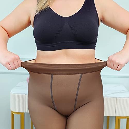 Pantyhose za žene Tummy Control Plus size Skinny Hlače obložene zimske tajice Lagane udobne guzice
