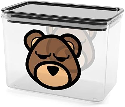 Kontejneri za čuvanje medvjeđe glave prozirna plastična kutija sa poklopcima kante za višekratnu