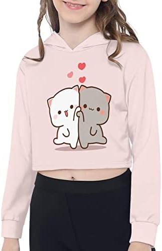 XPYIQUN gornji hood za djevojke veličine 5-14 pulover košulja dugih rukava