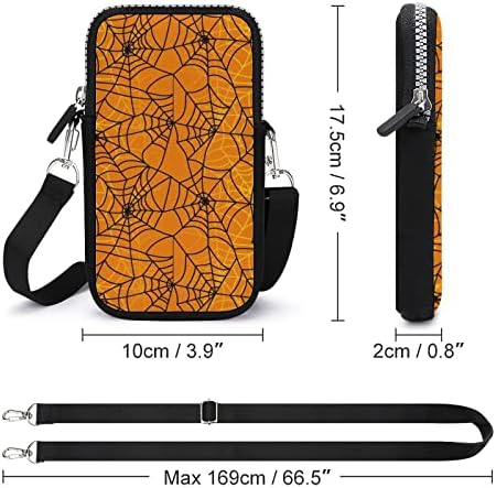 Spider's Net Pattern mala torba za torbicu za mobilni telefon torba za odlaganje Mini Messenger torbica za rame
