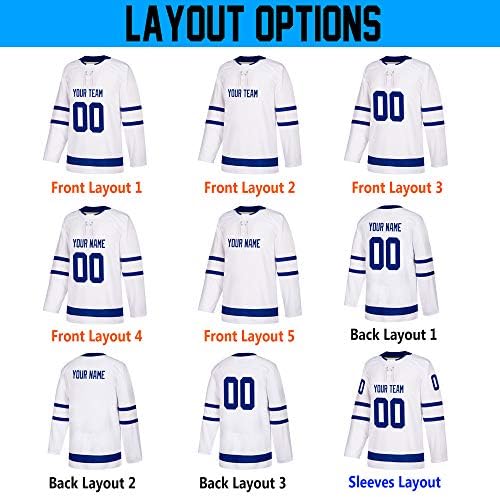 Pullonsy bijele prilagođene Hokej dres za muškarce žene mladih S-8XL alternativni vezeni naziv &