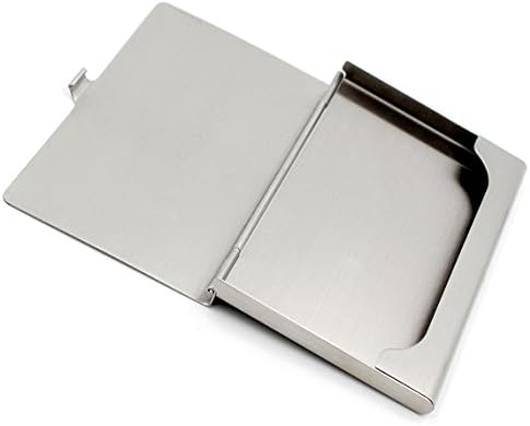 Oacremembered personalizovani srebrni brušeni Nerđajući čelik držač za vizit karte gravura