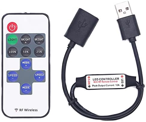 Vrabocry 11 tipki LED traka kontroler Mini Dimmer RF daljinski 5V USB interfejs kontroler za 5050/2835 jednobojna LED traka